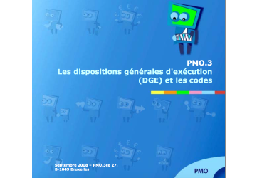 Dispositions générales d’exécution (DGE)